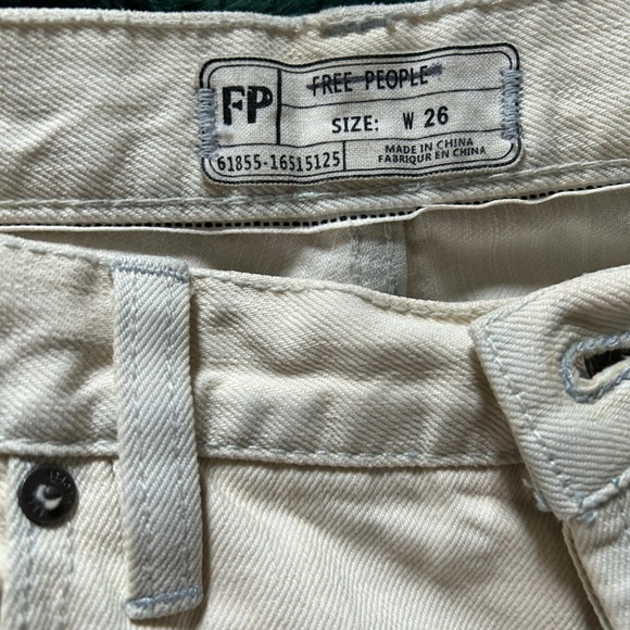Free People White Jeans - Picture 2 of 8